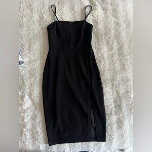 Express Black Strapless Dress